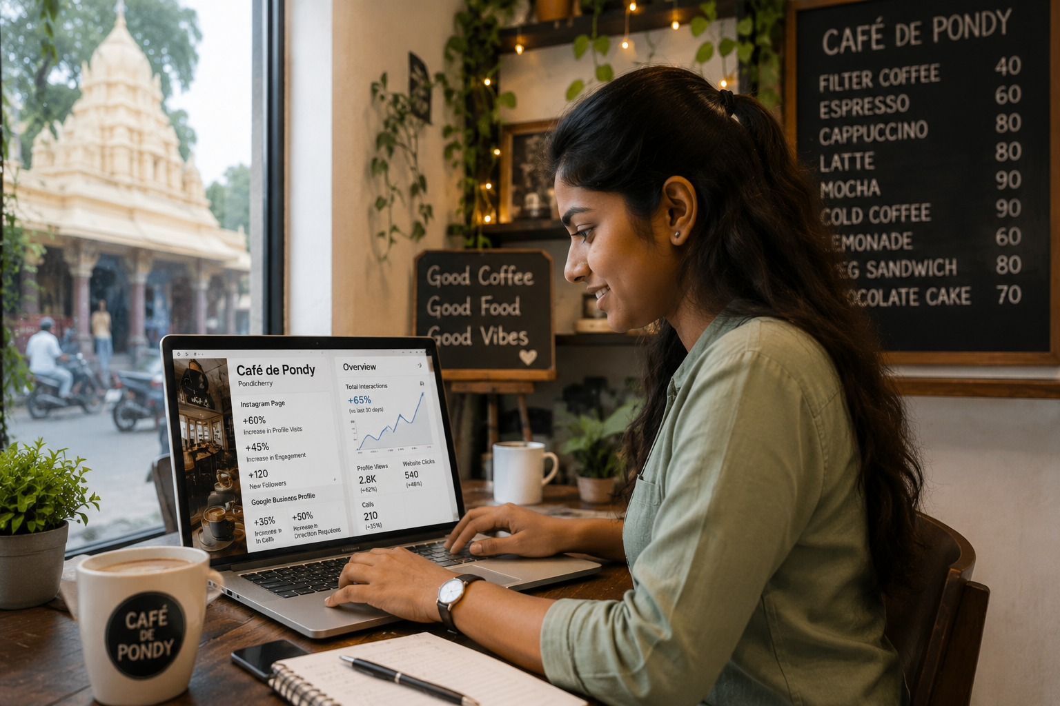 Real Examples from Pondicherry & Villupuram - Local Cafe and Student Marketing